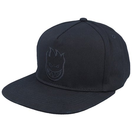 Spitfire - Black snapback Czapka Z Daszkiem - Bighead Black/Black A-Frame Snapback @ Hatstore