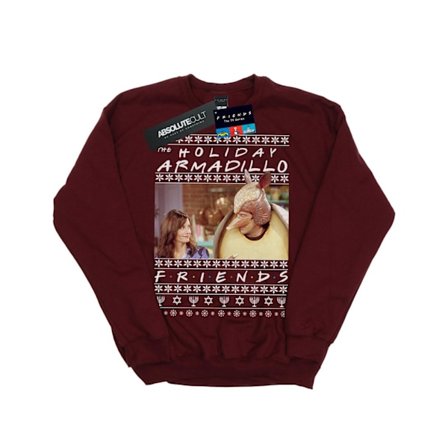 Friends Girls Fair Isle Holiday Armadillo Sweatshirt 5-6 år