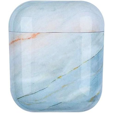 Airpods 1 og 2, kompatibel med marmor beskyttelsesveske modell myk PC silikon slitesterk støtsikker støtfanger skall forsvarer, marmor størrelse 2