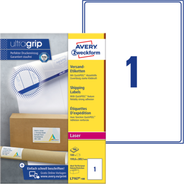 Brevetikett Hvit 199,6x289,1 m