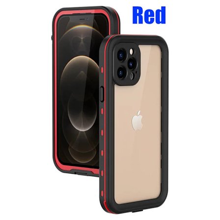 IP68 Vandtæt Etui til IPhone 15 14 13 12 11 Pro Max XS Max XR 7 8 Case RedPepper Klar Cover Dykning Undervands Svømning Udendørs Sport Rød