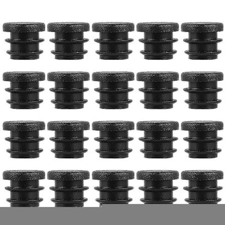 100 stk 16 mm Runde Plastbeskyttelses Møbelbensplugg Tetningslokk Rørplugg
