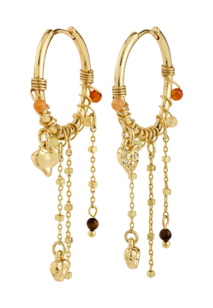 Pilgrim MYLAN earrings gold-plated Smycken & klockor Dam Guld ONESIZE