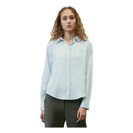 Marc O'Polo, Slim fit blouse Blauw, Dames, Maat:2XS