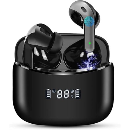 Bluetooth Høretelefoner 5 Trådløse Stereo Bluetooth Headset, 40 Timer
