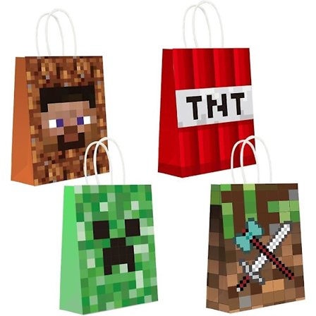 16 Minecraft-festposer, Minecraft-temabursdagsdekorasjoner, Minecraft-temabursdagsutstyr