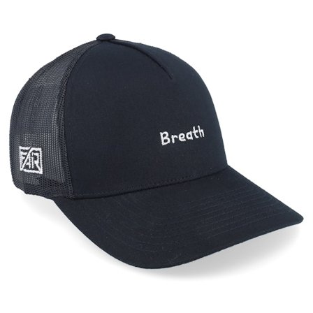 Fair - Black - trucker - Cap - Breath Black A-frame Trucker - Hatstore