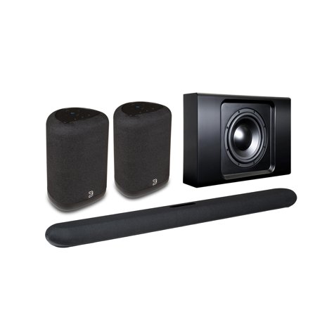 Bluesound Cinema + Pulse Flex + Pulse Sub Plus Soundbar-järjestelmä/paketti -