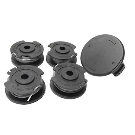 Reservedeler til Bosch gressklipper, ABS + Nylon, Svart, Lokk 7,5 x 3,3 cm / 2,95 x 1,30 tommer, Spole 5,5 x 2,35 cm / 2,17 x 0,93 tommer