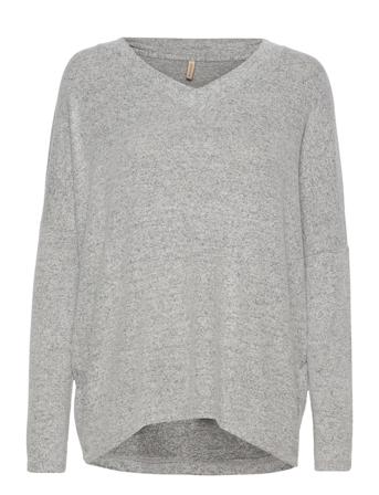 Sc-Biara Pullover Grå Soyaconcept*Betinget Tilbud
