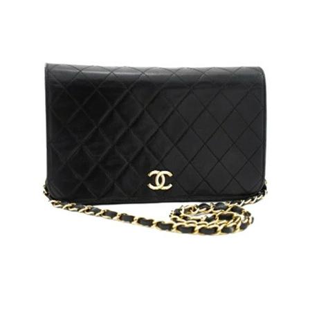 Chanel Vintage, Pre-owned Shoulder Bags Zwart, Dames, Maat:ONE Size,leer