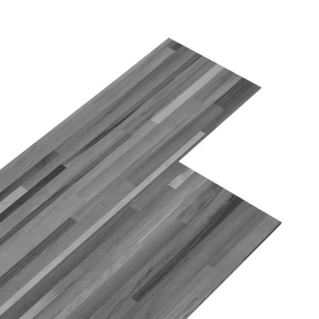 Vidaxl Golvbrädor Pvc 4,46 M² 3 Mm Självhäftande Grårandiga Grå