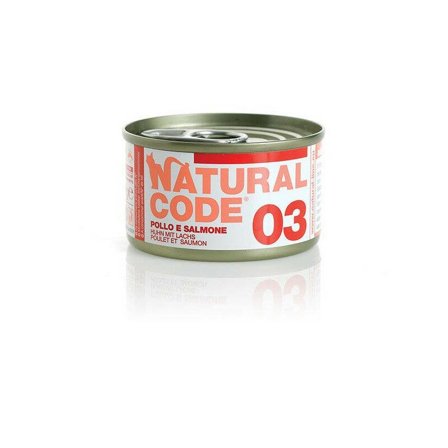 Natural Code 03 Pollo e Verdure Gatti Adulti Lattina 85g