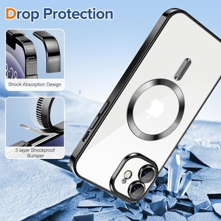 iPhone 13 PRO Cover – Metallic Cover med Magnetisk Kompatibilitet, Slankt Design - Lilla