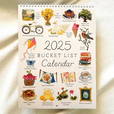 2025 Bucket List Kalender
