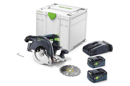 Festool 18 V HKC 55 5,0 EBI-Plus-SCA Cirkelsåg med batteri och laddare, Maskiner