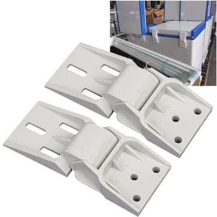 (3-huller) 2 stk. Universal fryserhængsel til lille fryser