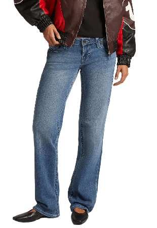 True Religion Sarah Low Rise Straight Jeans Dam Blå 27
