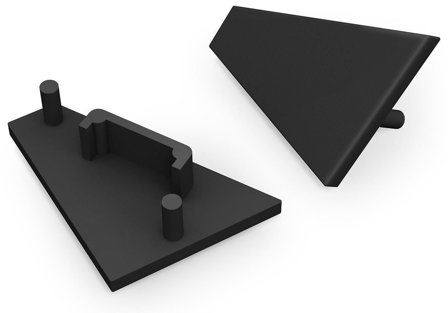 Bellalite A4980002 Endestykke Svart, Installasjonsmaterial