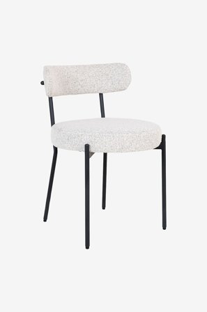 House Nordic - Spisebordsstol BADALONA sæt af 2 - Hvid - Stole - Fra Homeroom