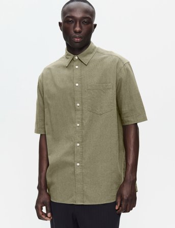 WOOD WOOD Wwaaron Ss - Green - L