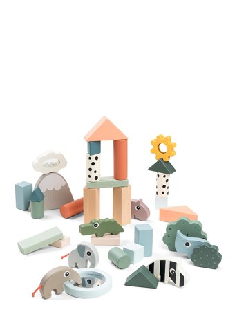 Done by Deer | Byggeklodser 34 Stk. Deer Friends Farvemix | ONE SIZE