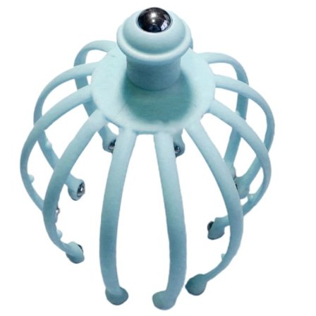 Blå Blå Bläckfisk Hårbotten Massagerare