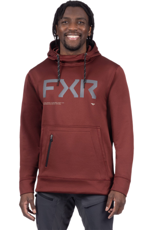 Hoodie FXR Hydrogen Tech Ochsblut/Asphalt M