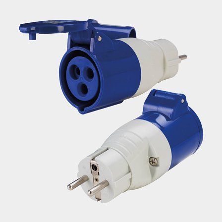 Adaptateur de prise de quai, 220 V, de Schuko à CEE