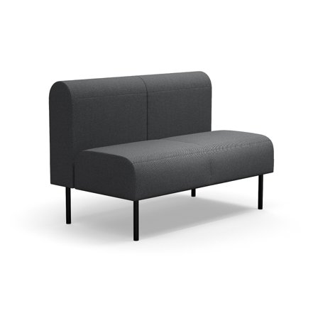 Modulsofa VARIETY, 2-Sitzer, Stoff Blues CSII, anthrazit
