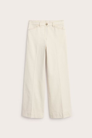 Kappahl | Leveät tvillihousut Beige 38 | Beige