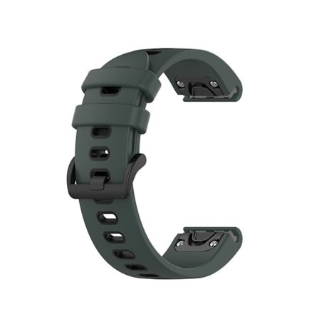 Garmin Fenix 6S/5S/6S Pro/5S Plus Klockarmband i silikon - Grön/Svart