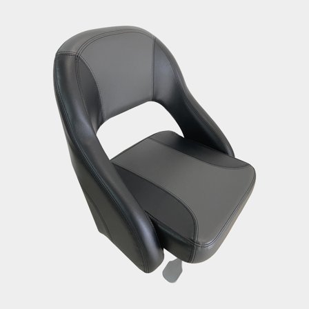 Bootstoel ESM BJR52, 53 x 53.5 x 50 cm, donkergrijs/zwart