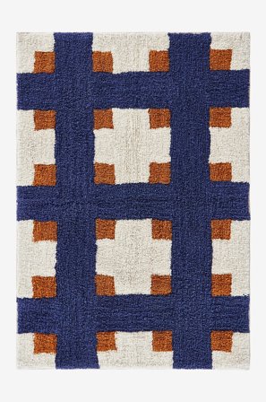 Jotex - Badematte Bomull/Bomull Kobolt/karri/naturhvit BYMARKEN - Kjøp Baderomsmatter hos Jotex