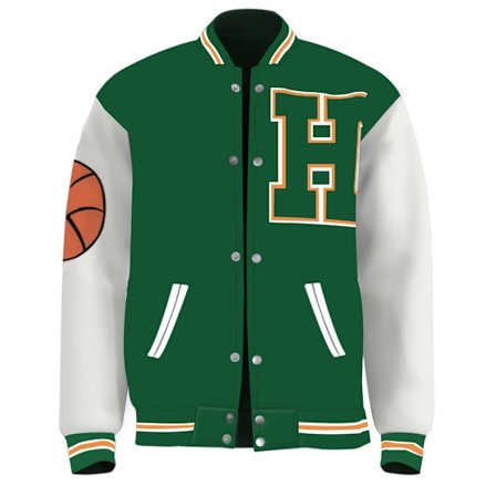 Stranger Things 4 Lucas Sinclair Hawkins Letter H Print Jacket Z