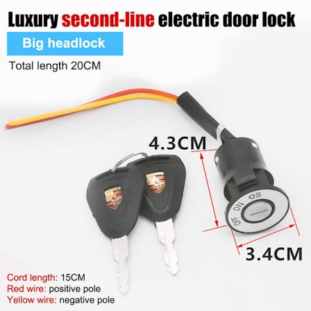 Elcykel Tändningsnyckel Power Power Lock E-bike Co