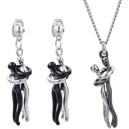 Halsband och ringset för alla hjärtans dag