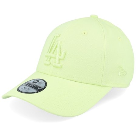 New Era - MLB Green adjustable Czapka Z Daszkiem - Los Angeles Dodgers League Essential 9FORTY Neon Light Green Adjustable @ Hatstore