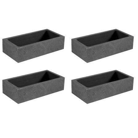 4-delt 1 kg Grafit Støpeform for Gull og Sølv