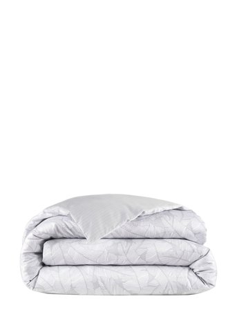 Lacoste Home Lleaf Duvet Cover - Grey - 150X210CM