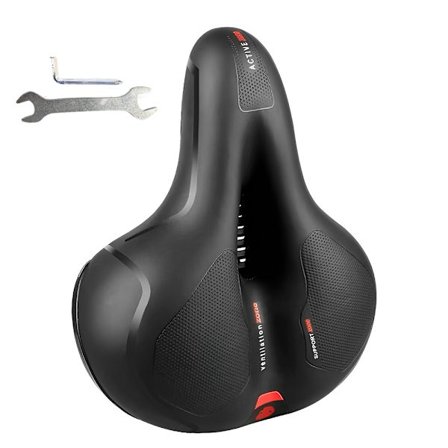 Mukava pyörän satula, pyörän satula kaksoisjousitetulla pallolla, ergonominen pyörän satula, miesten pyörän satula maastopyöräilyyn