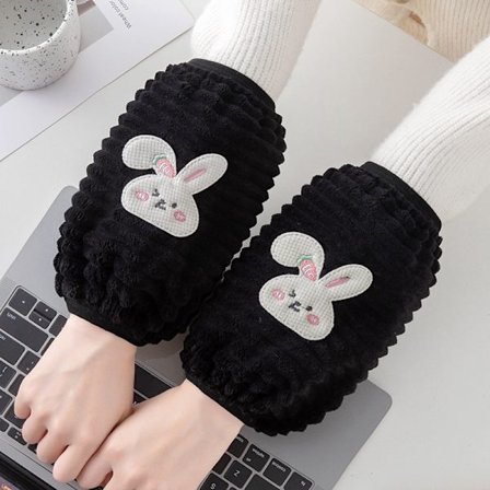 Vinter Söt Tjock Plysch Varm Anti-Fläck Ärmskydd Kvinnlig Vuxen Student Hem Arbete Anti-Fläck Ärm Kort