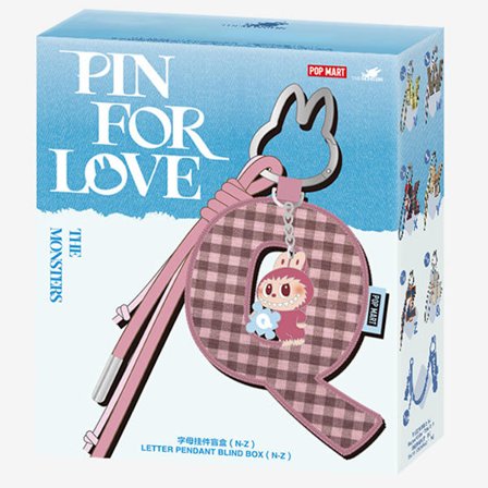 POP MART Labubu THE MONSTERS – Pin for Love Letter Pendant Blind Box N–Z