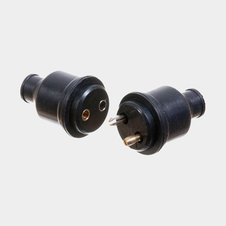 Connettore per cavi, maschio a 4 poli a femmina a 2 poli, 12 V, nero