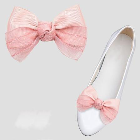 2st Skoklämma Blanka dekorativa klämmor ROSA pink