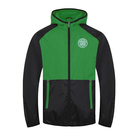 Celtic FC Pojkar Crest Raglan Vindjacka 10-11 År Svart/Grön