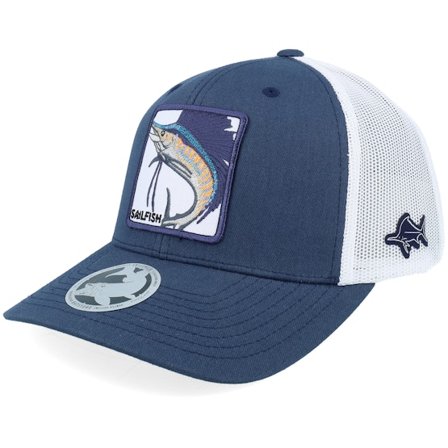 Skillfish - Blå trucker Keps - Sail Fish Box Navy/White Trucker @ Hatstore