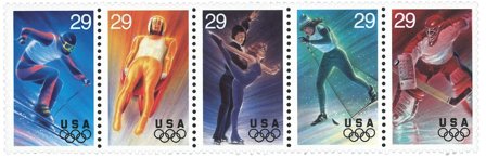 USA - OL Scott 2807-11 - Postfrisk 5-stribe