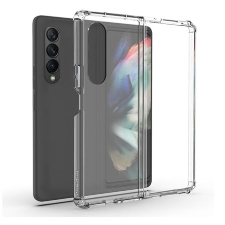 TG Beskyttende Silikondeksel - Samsung Galaxy Z Fold 3 Transparent