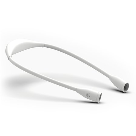 LED-halslampa för läsning, uppladdningsbar med 4 LED-lampor, Hug LED-halslampa